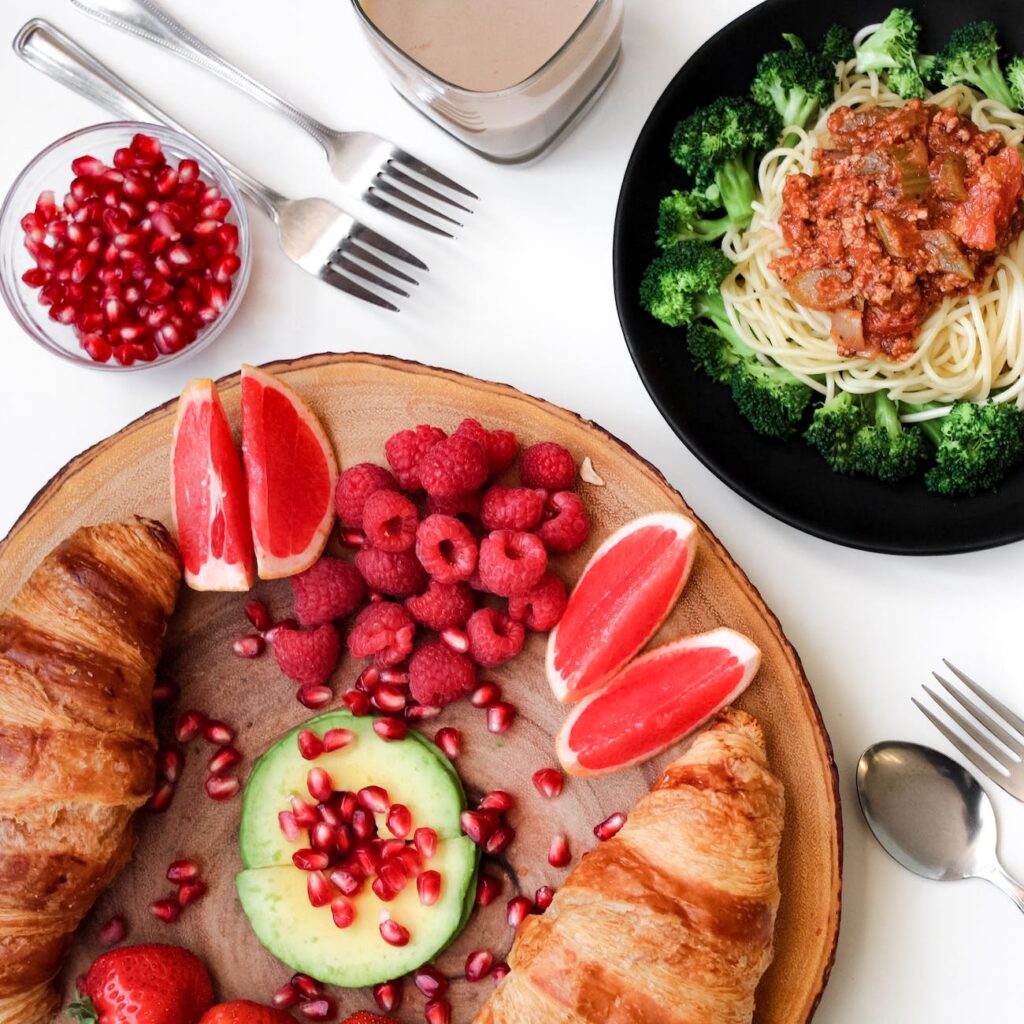 assorted dishes on plate