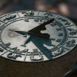 close up of a sundial