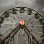 a ferris wheel is shown in this photo