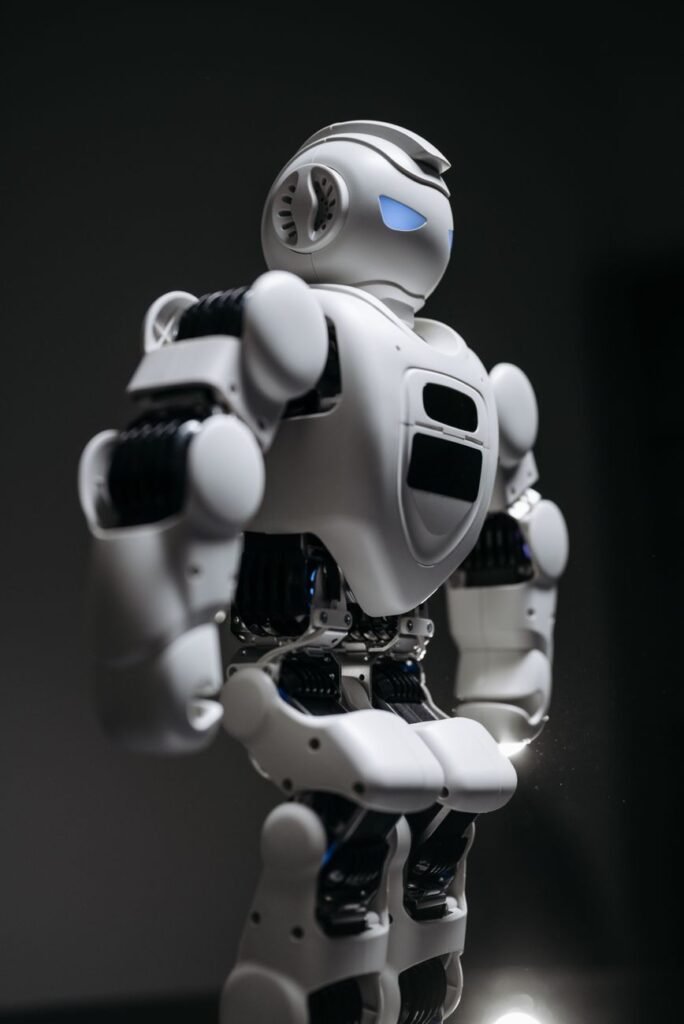 close up shot of a toy robot