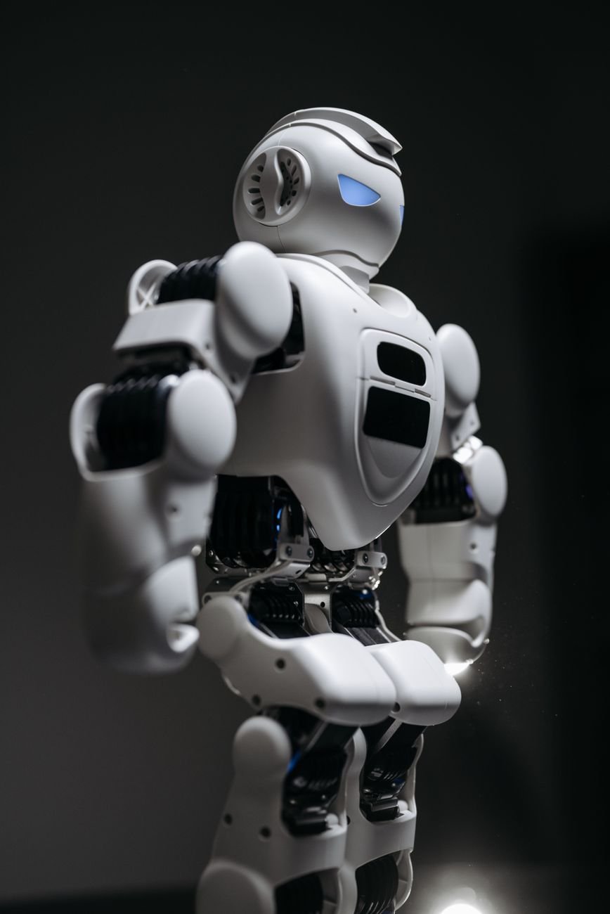 close up shot of a toy robot