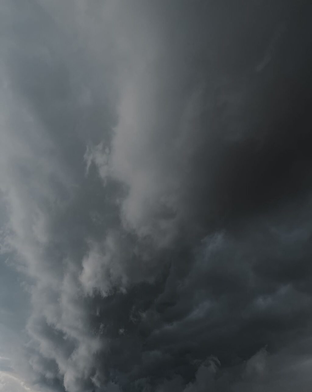 cloudscape with gray storm clouds