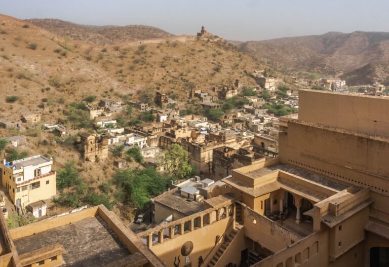 scenic view of jaipur from ancient fort
