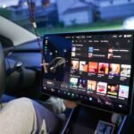 screen in a car