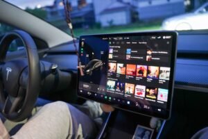 screen in a car