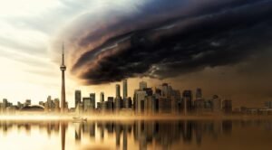black and brown clouds over city by the bay