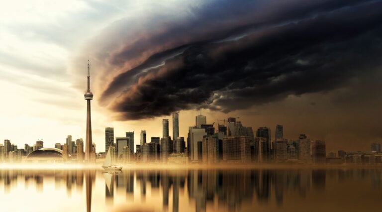 black and brown clouds over city by the bay